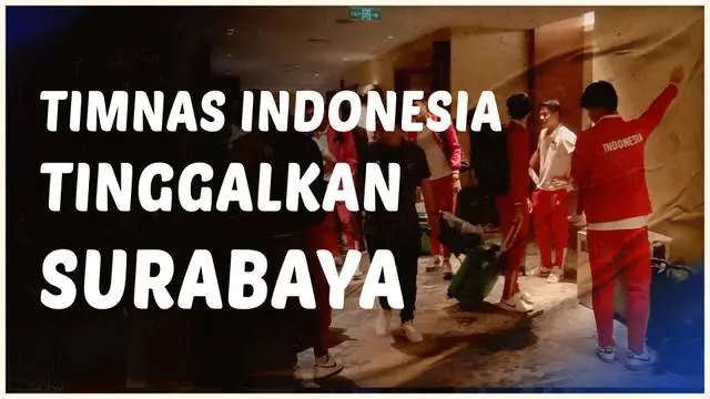 Berita video Timnas Indonesia U-17 bergegas pergi tinggalkan Kota Surabaya dan kembali menuju ke Jakarta, usai mereka gagal lolos ke babak selanjutnya dalam ajang Piala Dunia U-17 2023.