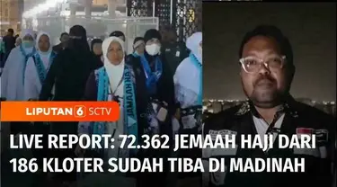 Dan untuk mengetahui pantauan pelaksanaan ibadah haji, kami ajak Anda langsung bergabung dengan rekan kami Akhe Mona dari Madinah, Arab Saudi.