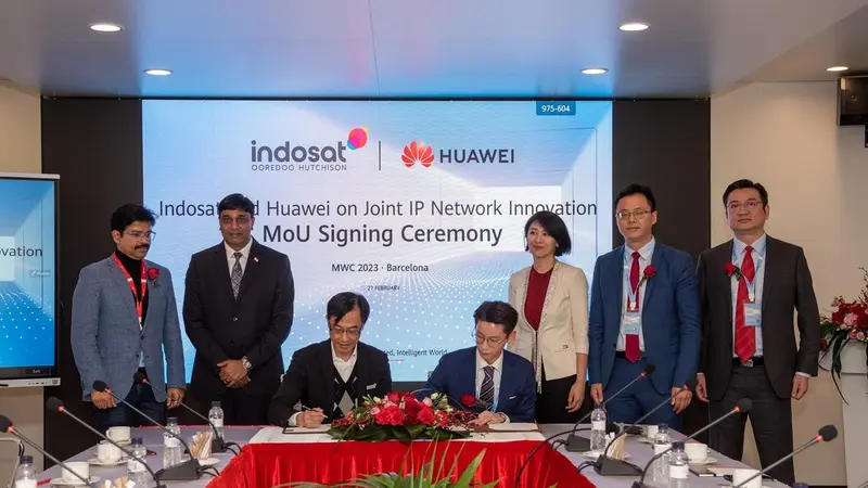Indosat Ooredoo Hutchison dan Huawei menandatangani Nota Kesepahaman untuk meningkatkan inovasi bersama SRv6 (IOH)