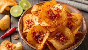 Resep Keripik Balado Poll Pedas yang Renyah Tahan Lama