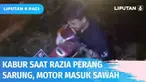 Sekelompok remaja di Madiun digerebek polisi saat tertangkap akan melakukan perang sarung. Mencoba kabur, motor yang dikendarai salah satu pelaku nyungsep masuk ke sawah. Dalam razia, polisi berhasil mengamankan 19 remaja.