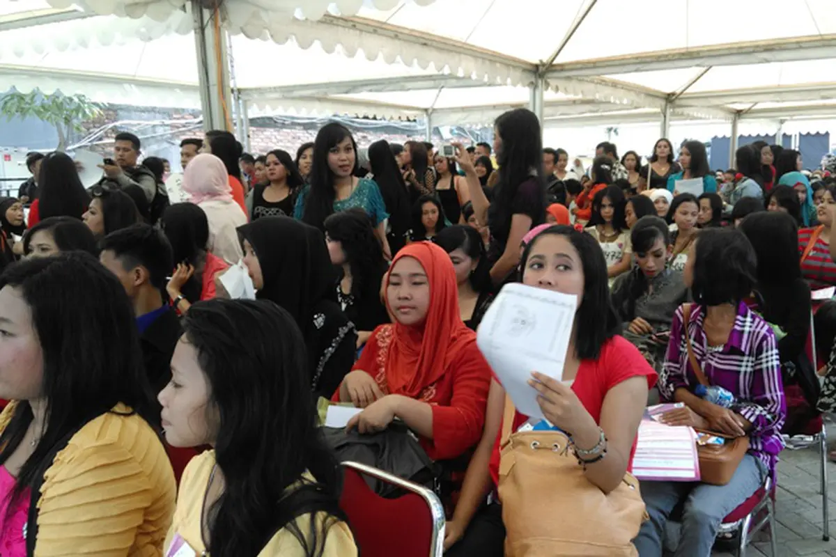 Suasana audisi D'Academy season 2 Jakarta