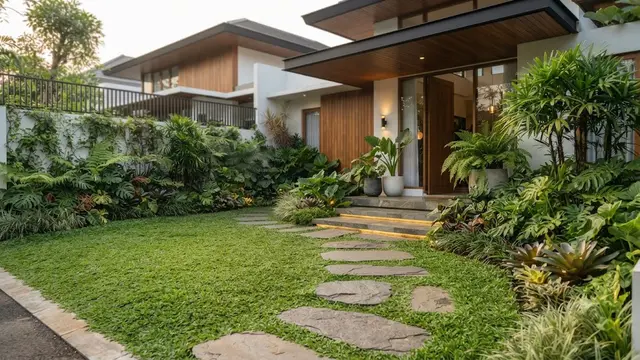 Ide Halaman Rumah Tanpa Pohon Besar tapi Tetap Sejuk