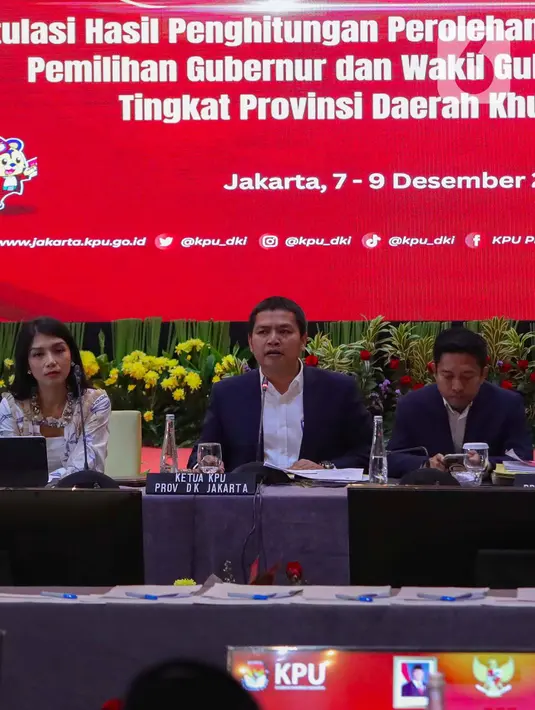 Namun untuk memastikan pilkada Jakarta akan berlangsung satu atau dua putaran, KPU DKI Jakarta masih harus menunggu putusan dari Mahkamah Konstitusi. Hal ini mengingat masih adanya potensi perselisihan. (Liputan6.com/Angga Yuniar)