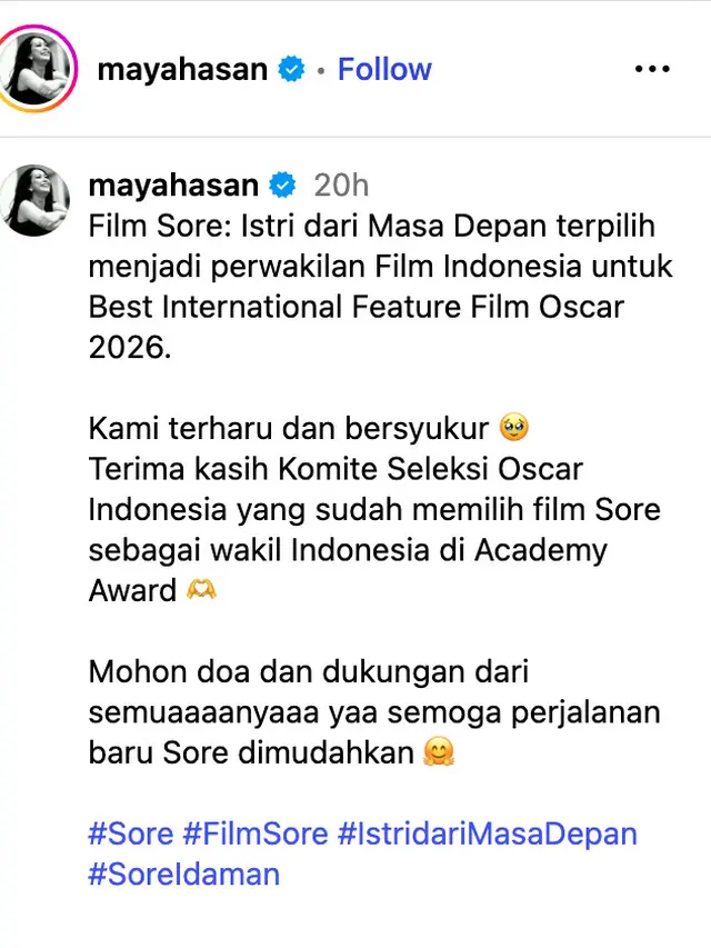 Sore: Istri Dari Masa Depan