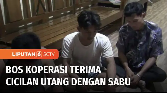 Bos Koperasi Simpan Pinjam di Tulang Bawang, Lampung, ditangkap polisi sedang pesta narkoba bersama para nasabahnya. Tersangka diketahui menerima cicilan utang nasabahnya dengan sabu-sabu sebagai pengganti uang.