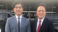Triawan Munaf dan Kaesang Pangarep setelah Pelantikan Presiden 2019. (dok. Instagram @triawanmunaf/https://www.instagram.com/p/B31kDAClrwV/Putu Elmira)