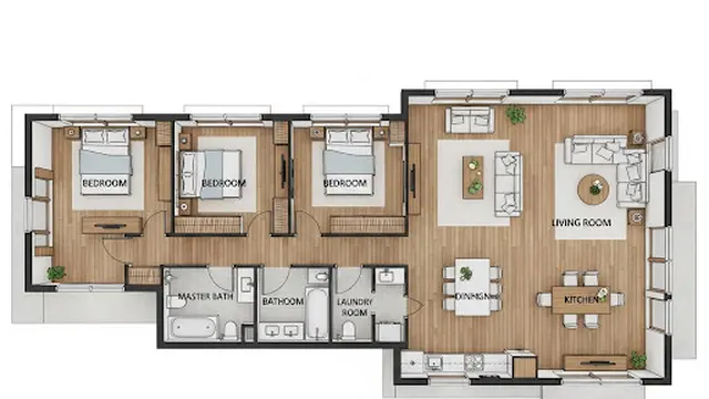 Rumah Kampung dengan Halaman Luas