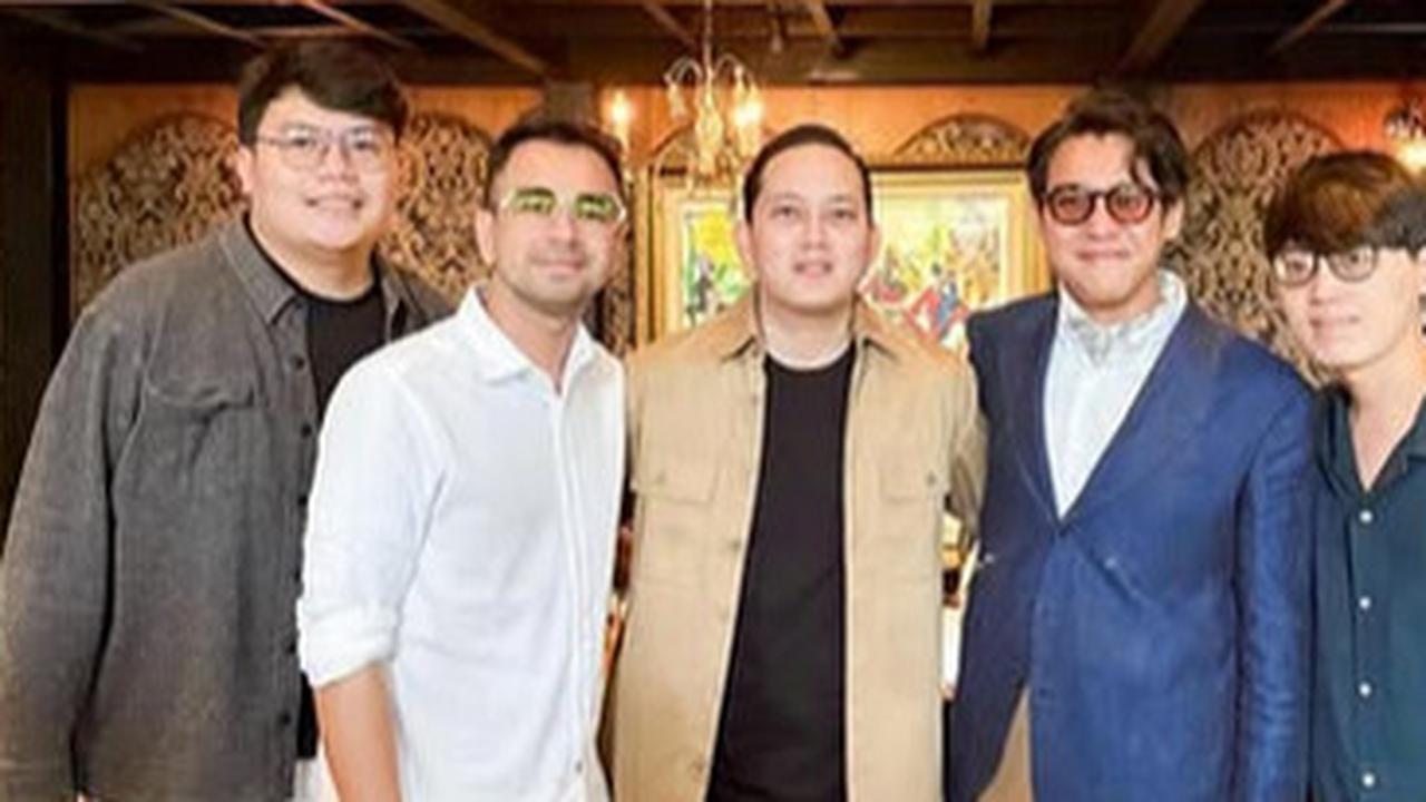 Potret Raffi Ahmad Bertemu dengan Rizky Irmansyah dan Ardhito Pramono, Diskusi Tentang Karya Anak Muda