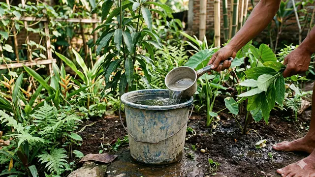 Barang Bekas Dapur yang Bisa Jadi Alat Penyiram Tanaman (Foto: Gemini AI)