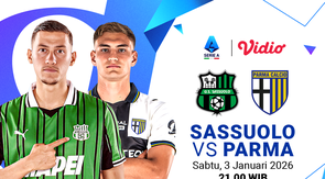 Nonton Live Streaming Serie A Pekan ke-18: Sassuolo vs Parma, Eksklusif di Vidio