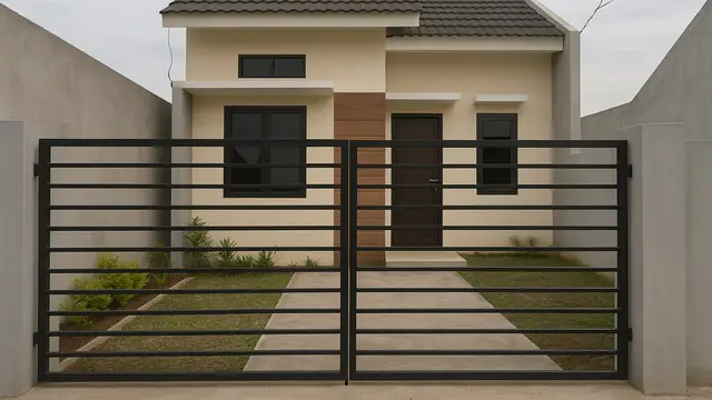 Rumah Sederhana yang Ada Gerbangnya (Foto: ChatGPT)