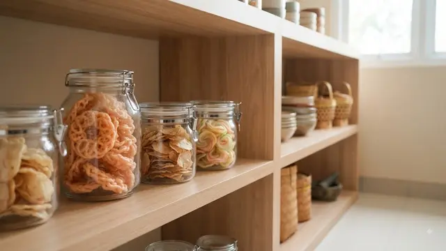 Menyimpan Kerupuk di Tempat Kering dan Sejuk