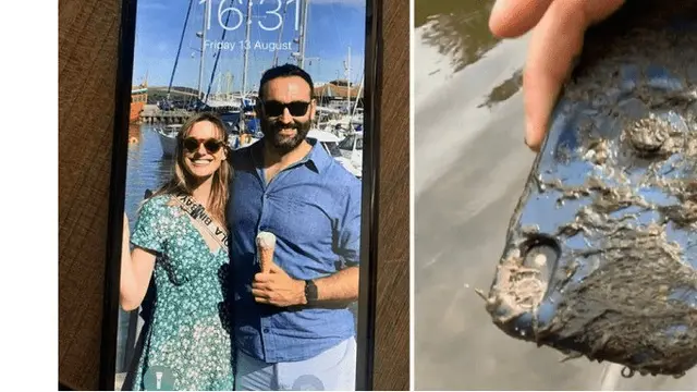 Foto iPhone yang tidak sengaja tercebur di sungai selama 10 bulan dan masih bisa menyala