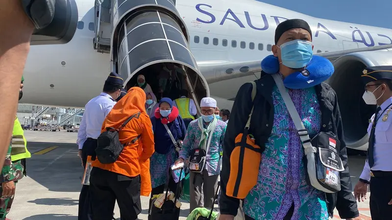 PT Angkasa Pura I melalui enam bandara telah melayani kepulangan sebanyak jamaah haji sebanyak 46.579 jamaah dari Tanah Suci. (Dok AP I)