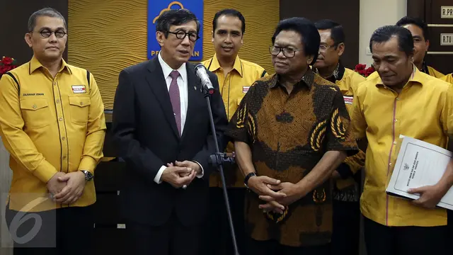 20170201- Menkumham Resmi Mengesahkan Kepengurusan Hanura- Yasonna Laoly- Oesman Sapta Odang-Jakarta- Johan Tallo