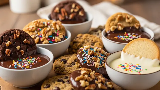 Kue Kering Celup Cokelat