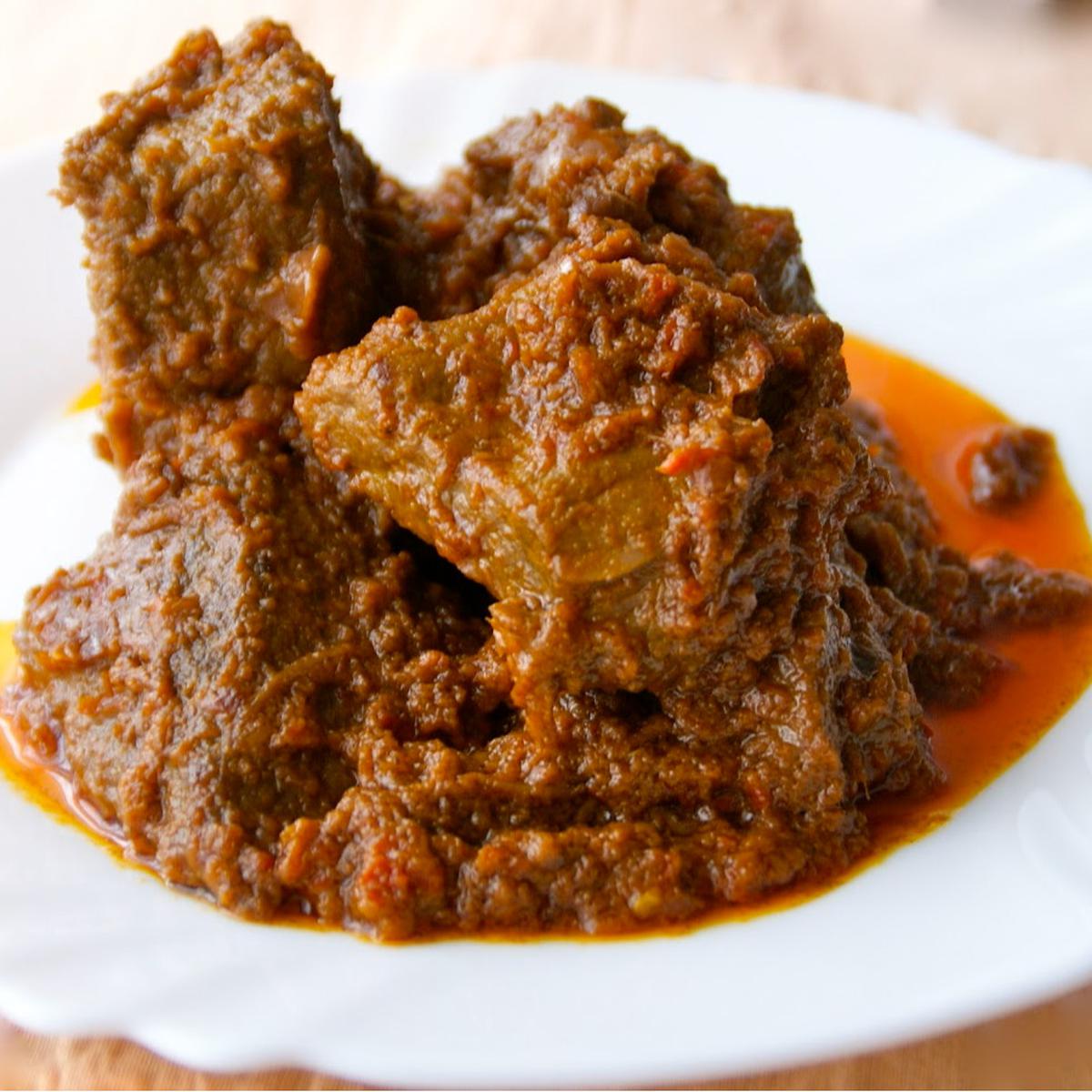 ilustrasi rendang khas minang
