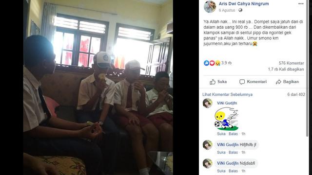 Anak SD dan SMP kembalikan dompet