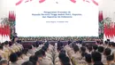 Presiden Joko Widodo memberikan  arahan kepada jajaran Kepolisian Negara Republik Indonesia (Polri), di Istana Negara, Jakarta, Jumat (14/10/2022). Pertemuan dihadiri oleh 559 personil Polri yang terdiri dari pejabat utama Mabes Polri, Kapolda, serta Kapolres.  (Foto: Lukas - Biro Pers Sekretariat Presiden)