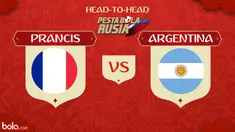 Berita video head-to-head Piala Dunia Rusia 2018: Prancis vs Argentina.