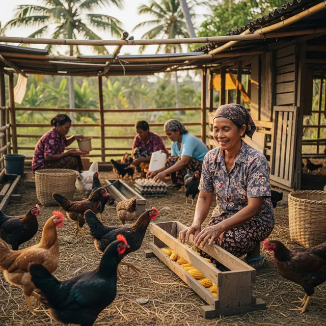 Usaha Ternak Bersama untuk Ibu Rumah Tangga di Desa