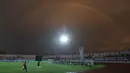 Pelangi saat pertandingan PSBS Biak melawan Persita Tangerang pada laga BRI Liga 1 di Stadion Indomilk Arena, Sabtu (3/5/2025) petang WIB. (Bola.com/M Iqbal Ichsan)
