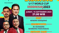 Drawing Piala Dunia U-17 bakal berlangsung di markas FIFA, Zurich, Swiss, dan akan disiarkan secara langsung oleh Indosiar dan bisa disaksikan melalui tayangan live streaming di Vidio. (dok Indosiar).