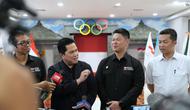 Menteri Pemuda dan Olahraga (Menpora) Erick Thohir bersama Ketua NOC Indonesia, Raja Sapta Oktohari, dan Wamenpora Taufik Hidayat. (Dok. Kemenpora)