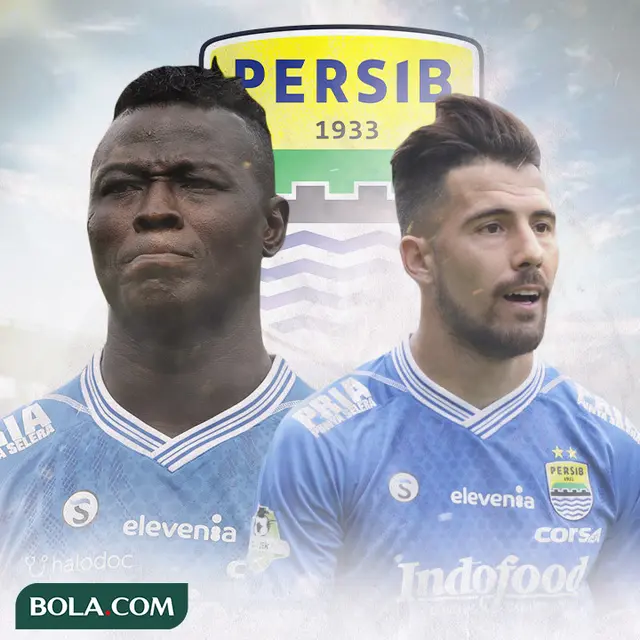 Persib Bandung - Ezechiel N'Douassel dan Jonathan Bauman