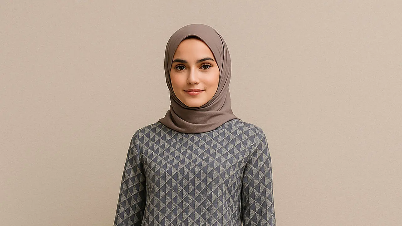 Setelan Tunik Panjang dan Celana Lurus untuk Wanita Kantoran (Foto: ChatGPT)