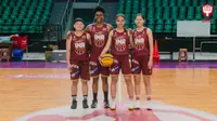 Timnas basket putri kategori 3x3 yang akan berlaga di SEA Games Hanoi, Vietnam (Sumber: PP Perbasi).