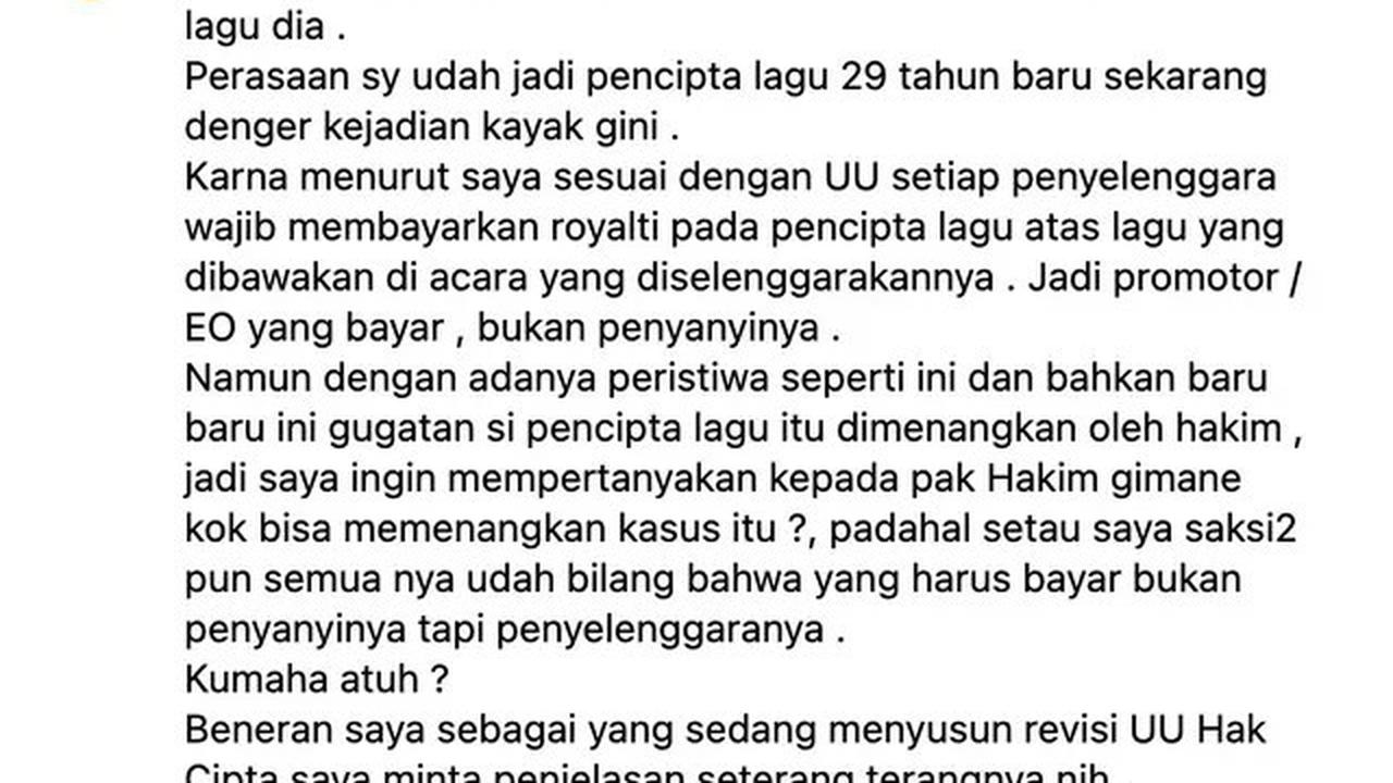 Melly Goeslaw Heran Agnez Mo Didenda Rp1,5 Miliar Akibat Lagu Bilang Saja, Pertanyakan Vonis Hakim