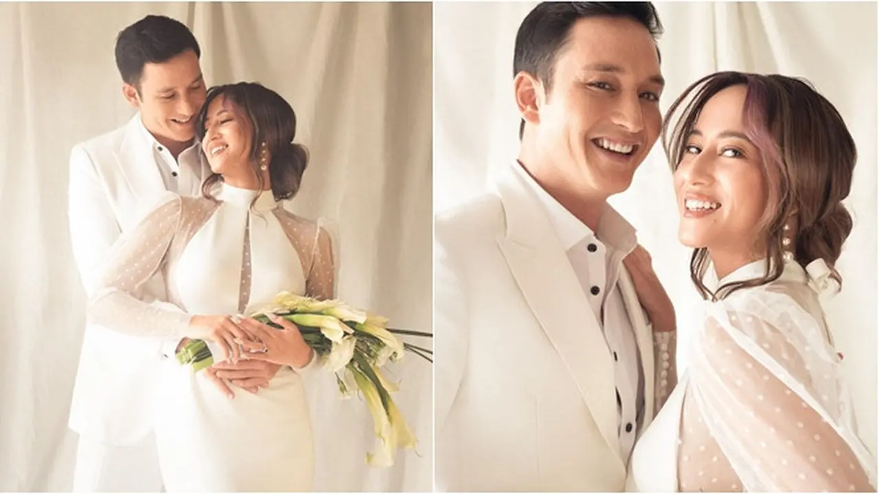7 Potret Prewedding Mike Lewis dan Janisaa Pradja, Elegan Bernuansa Putih