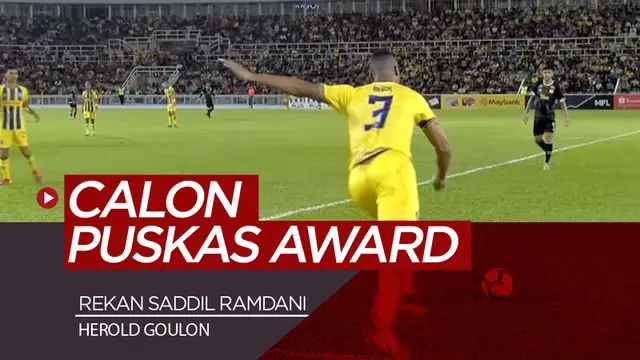 Berita video gol spektakuler rekan setim Saddil Ramdani di Pahang FA, Herold Goulon, di Piala FA Malaysia 2019. Goulon bisa saja meraih Puskas Award karena gol sensasional tersebut.