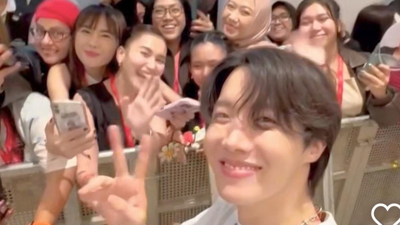 Detik-detik Bilqis Putri Ayu Ting Ting Bertemu J-Hope BTS, Nangis Bisa Ikut Send Off di Konser Jakarta
