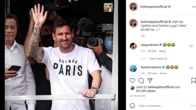 6 Editan Kaos Lionel Messi Usai Gabung PSG Ini Bikin Senyum-senyum