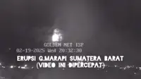 Erupsi Gunung Marapi di Bukit Tinggi Sumbar. (Dok: TikTok @nadeladeliawaslake)