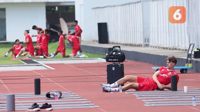 Foto: Suasana Santai Latihan Timnas Indonesia Jelang Bentrok dengan Bulgaria di final FIFA Series 2026