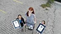 Rumeysa Gelgi, perempuan Turki yang didapuk sebagai perempuan tertinggi di dunia versi Guiness World Records. (dok. Guiness World Records)