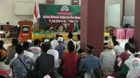 Relawan pendukung Jokowi Samijo menggelar doa bersama di Serang Banten.