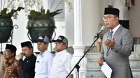 Gubernur Jawa Barat (Jabar) Ridwan Kamil mengeluarkan surat edaran kepada kepala daerah 27 kabupaten/kota di Jabar terkait manajemen kurban, Rabu (31/7/19).