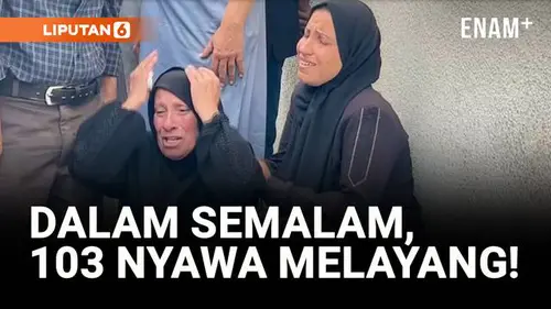 VIDEO: Serangan Udara Israel Tewaskan 103 Warga Gaza