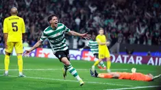 Perjalanan bak dongeng Bodo/Glimt di Liga Champions akhirnya terhenti, setelah Sporting CP tampil luar biasa dengan membalikkan keadaan dari ketertinggalan tiga gol di leg pertama. (AFP/Patricia De Melo Moreira)