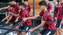 Latihan fisik timnas Indonesia U-20 menggunakan empat metode terpisah. (Liputan6.com/Herman Zakharia)