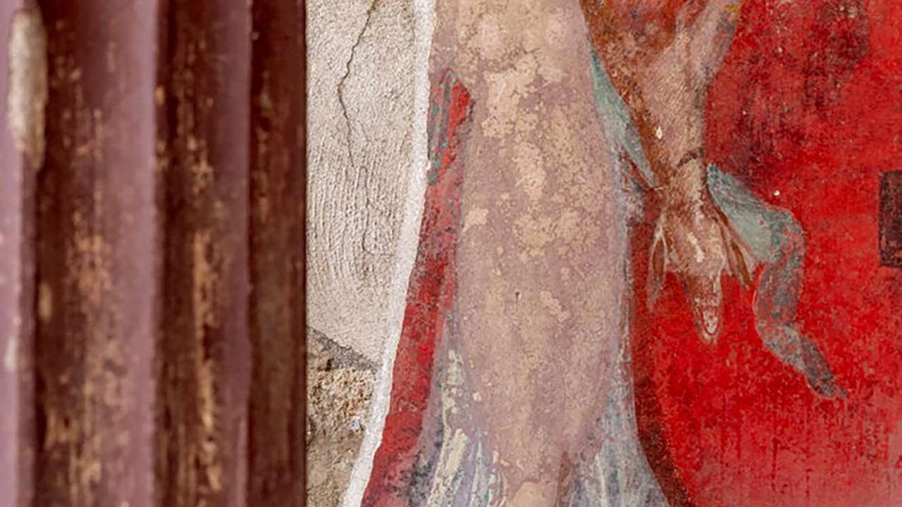 Penemuan lukisan dinding langka di Pompeii