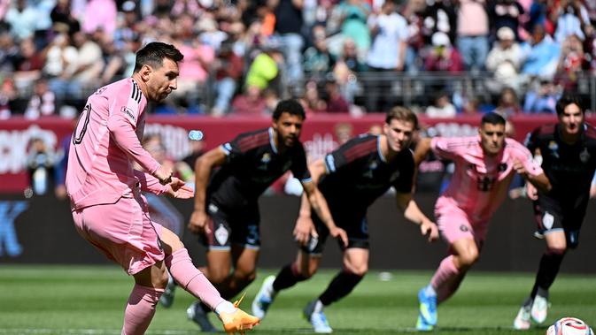 Lionel Messi Dua Gol, Inter Miami Pertahankan Rekor Tak Terkalahkan di MLS