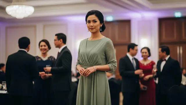 8 Tren Model Dress Simple Elegan Panjang untuk Kondangan 2026, Tampil Memukau
