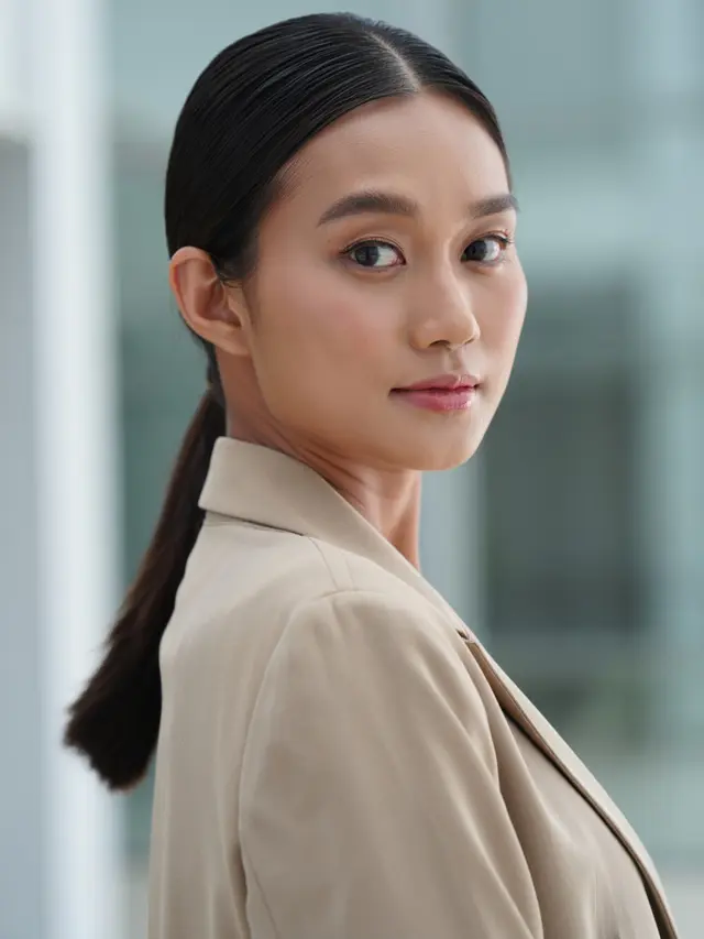 Inspirasi 9 Model Rambut Lurus Rapi untuk Ibu-Ibu Kantoran, Tampil ...