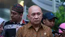 Aktivis Indonesia Teten Masduki  mengucapkan duka serta doa kepada keluarga dan almarhum Adnan Buyung Nasution. (Galih W. Satria/Bintang.com)